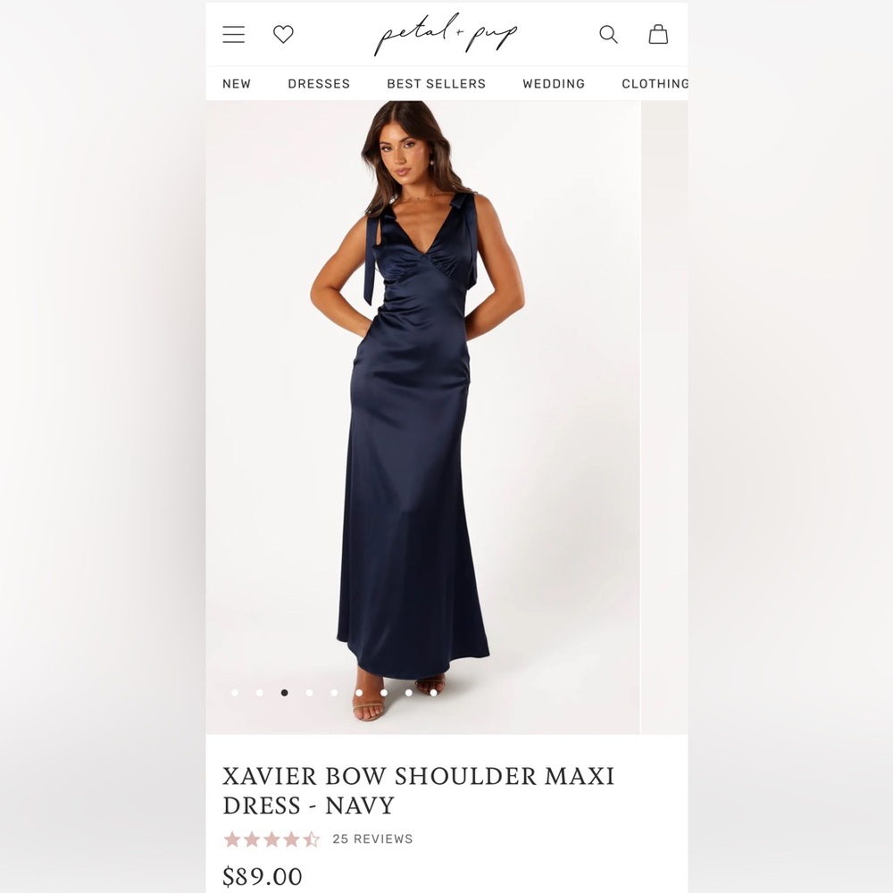 SOLD | Petal + Pup Silk Maxi Dress